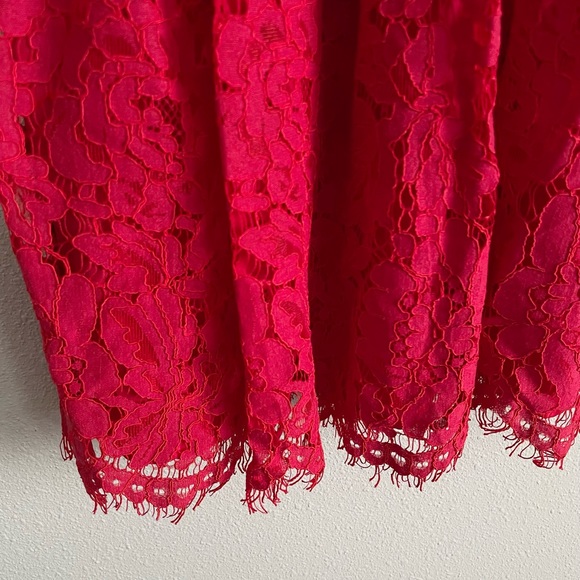 NWT Lulu’s In This Moment Red Lace Dress Size Large - Picture 9 of 12